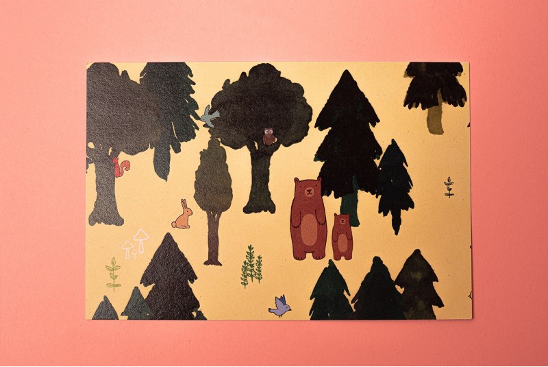 Carte postale Petite forêt